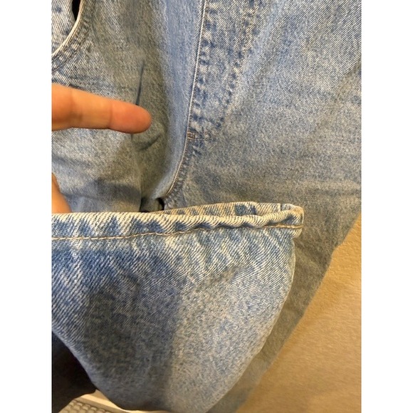 Levis Denim Overalls Light Wash Two Horse Brand Workwear Dungarees Blue Sz M - Picture 8 of 11